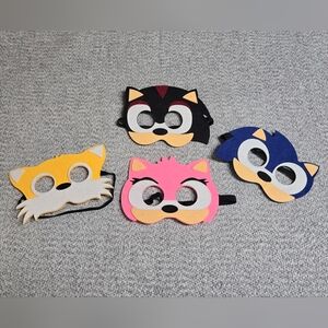 Sonic The Hedgehog Character Masks